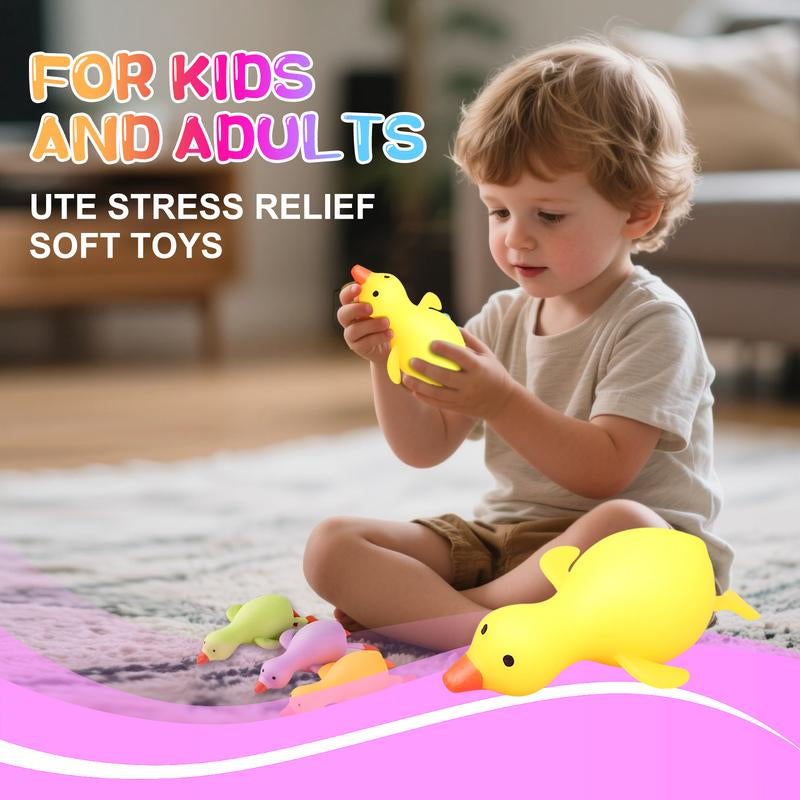 Pinch Family 8-Piece Taba Squishy Kit for Kids & Adults Cute Stress Relief Soft Toys to Relieve Anxiety and Stress Christmas Gifts Squeezing