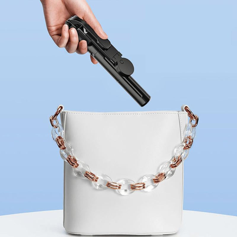 New 67'' Phone Tripod with Fill Light & Remote, Selfie Stick Tripod, Extendable Stand for Iphone 16/15/14/13/12 & Android, Stable, Portable Travel Accessory (Compatible with All Iphone & Android）