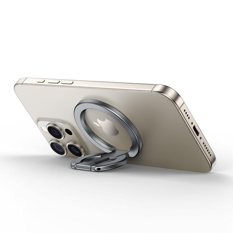 Double-Sided Magnetic Phone Stand Adjustable & Compatible with Iphone 12-17 Series Portable Multi-Scene Use Operable with One Hand Smartphone Cellphone Mount