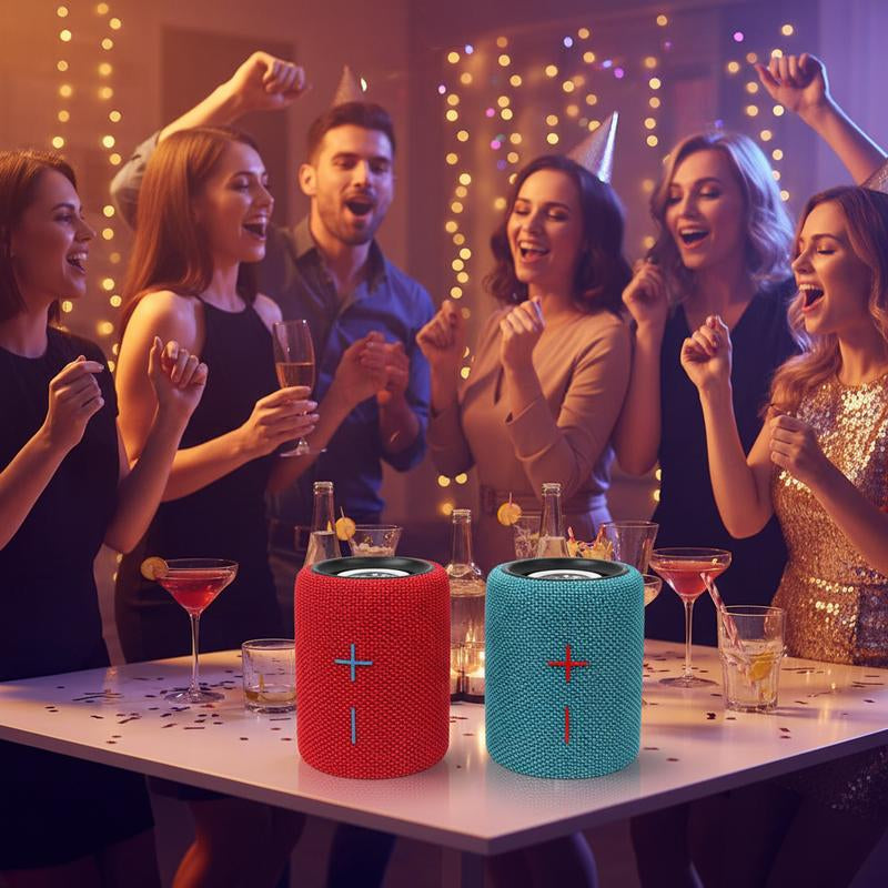 Stromberg TWIN-2 Portable Bluetooth Speaker with Magnetic 2-In-1 Design IPX4 Water Resistant 10H Playtime TWS Pairing BT5.3 FM Radio for Home Party Outdoor Beach Audio Stereo 20W Subwoofer