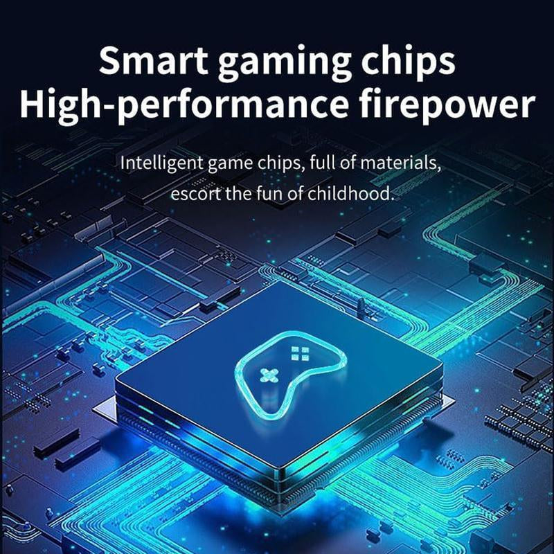 Mass Games Retro Game Console with 20000+ Built-In Games 19 Emulators 2 Wireless Controllers 4K Output & 64GB SD Card Perfect for Kids & Adults - Portable Gaming System Tiktokshopblackfriday