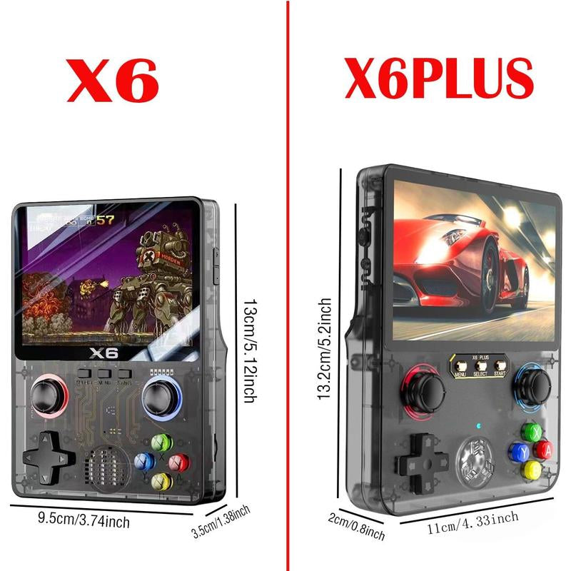 Retro Game Console with Ultra HD Color Screen, Portable Handheld Gaming Machine, Dual Joystick Gba Simulator, Supports Multimedia Music Movies, Wireless Portable Console