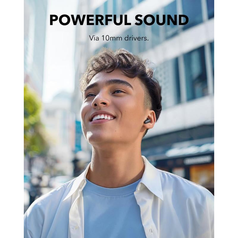 [Tiktokshopblackfriday] Soundcore P30I by Anker Noise Cancelling Earbuds, Strong and Smart Noise Cancelling, Powerful Bass, 45H Playtime, 2-In-1 Case and Phone Stand, IP54, Wireless Earbuds, Bluetooth 5.4